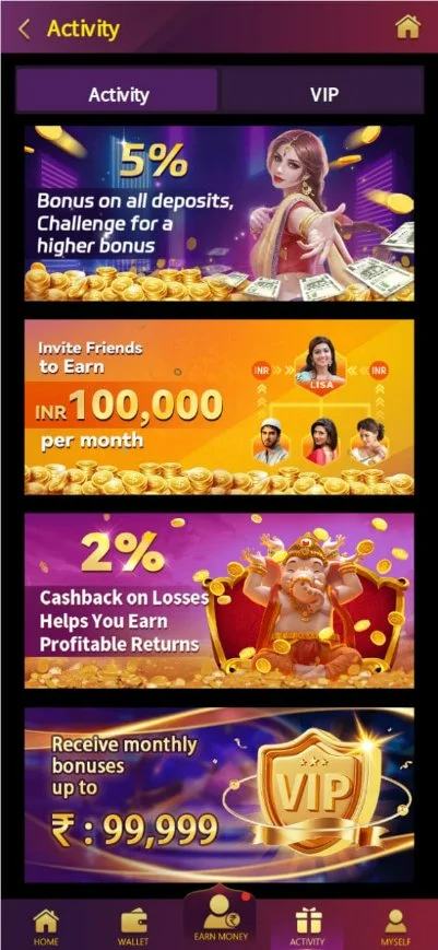 The third image of the app ,Online betting platform with the best betting games with highest cash rewards